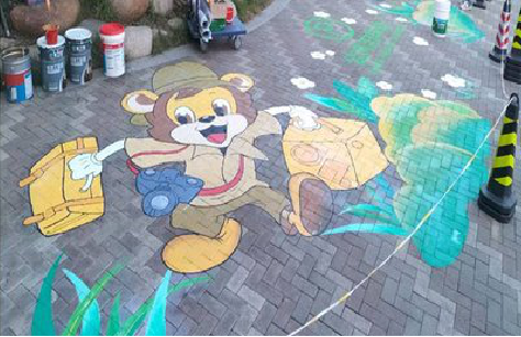  鹿邑夏季画地面彩绘会遇到的问题