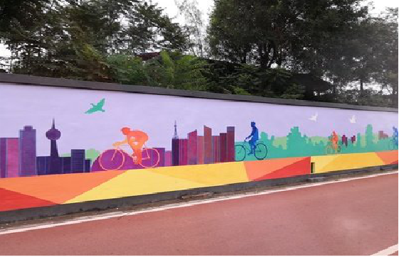  鹿邑墙体彩绘-围墙