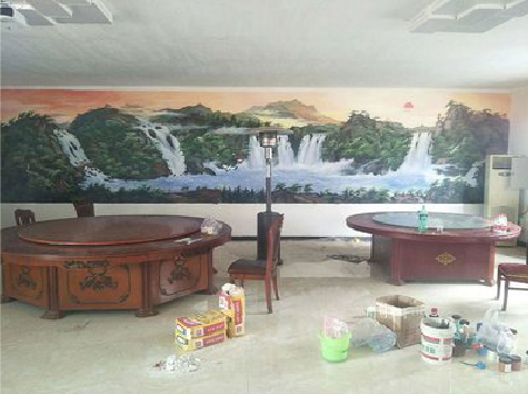  鹿邑墙绘-写实风景