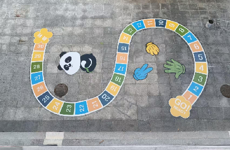  鹿邑地面游戏彩绘