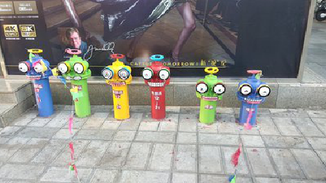  鹿邑商业区彩绘