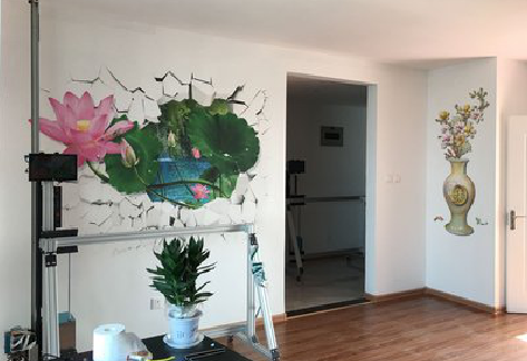  鹿邑墙体彩绘相比墙纸的优势。