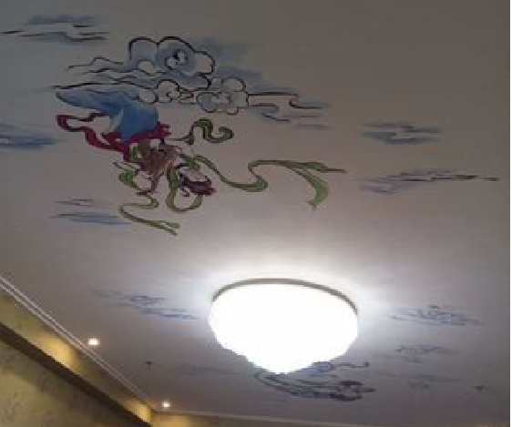  鹿邑如何快速绘制天花板上的手绘墙？